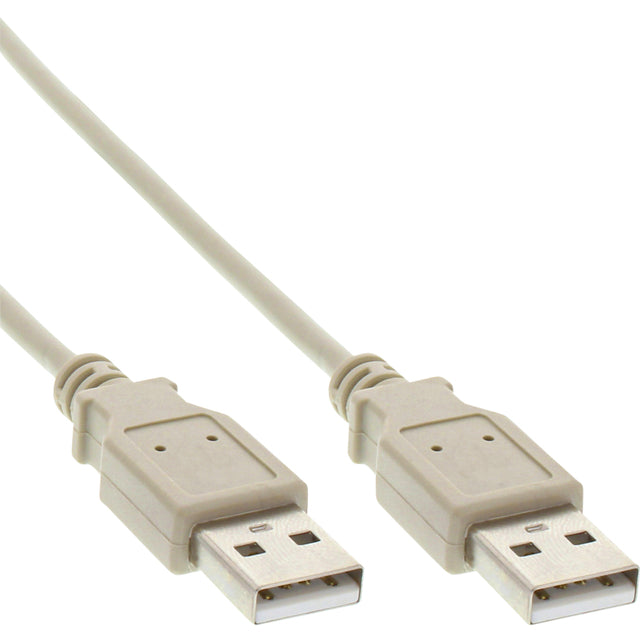 Kabelinline USB-A 2,0 m 2 Meter Beige