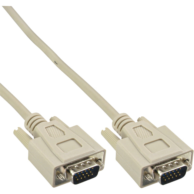 Kabelinline S VGA 15HD M 2 Meter Beige und Grau