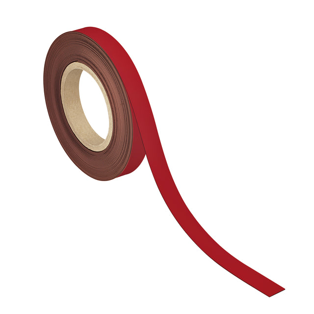 Magnetband Maul beschreibt Wisbarar 10mx20mmx1mm rot