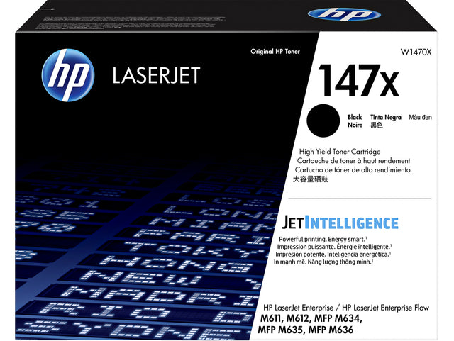 Tonercartridge HP 147x W1470X Schwarz