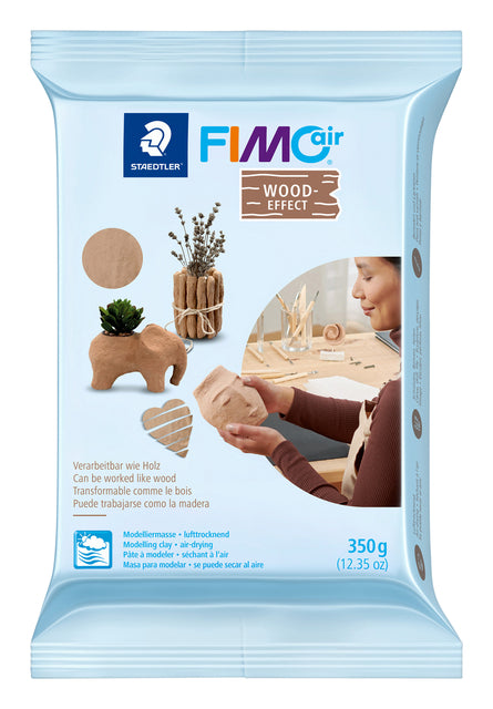 Montage Ton Fimo Air 375Gram Holzeffekt