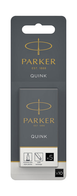 Tintenmuster Parker Quink Schwarz