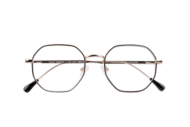 Lesen Sie eine Brille Ich brauche dich yoko +1.0 dpt schwarz-gold