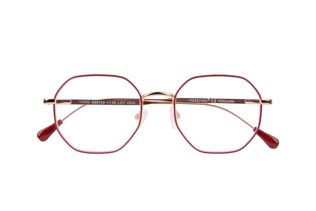 Lesen Sie eine Brille Ich brauche dich Yoko +3.0 DPT Red-Buyer