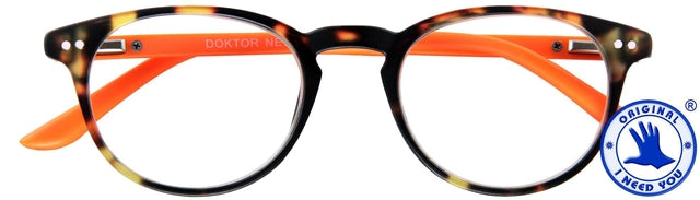 Lesen Sie eine Brille Ich brauche Ihren Arzt neu +2.50 DPT Brown - Orange