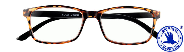 Lesen Sie eine Brille Ich brauche Sie Luca +1.00 DPT Brown