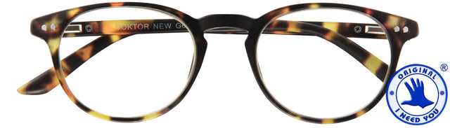 Lesen Sie Brille Ich brauche Ihren Arzt neu +1,00 dpt Brown