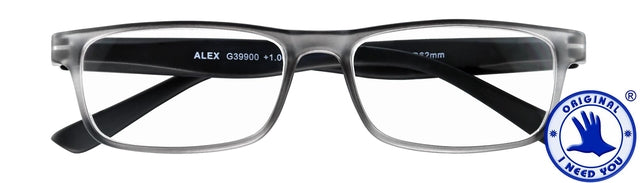 Lesen Sie Brille Ich brauche Sie Alex +3.00 DPT Anthrazit - Schwarz