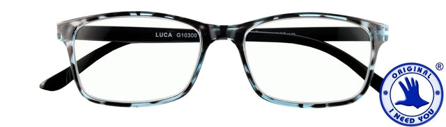 Lesen Sie eine Brille Ich brauche Sie Luca +3.00 dpt blau