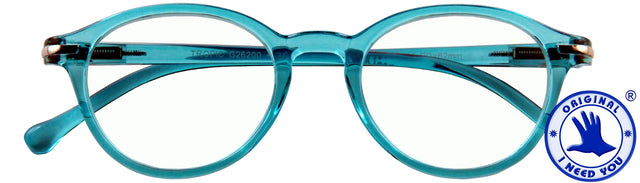 Lesen Sie eine Brille Ich brauche Sie tropische +1,00 dpt türkis