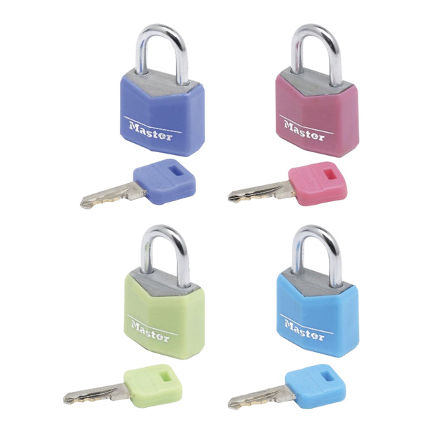 Gartenschloss Masterlock 4 Assorti Alu 20mm
