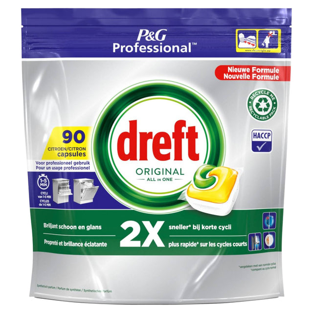 Geschirrspüler Tablette Dreft Professional Zitrone 90 Stücke | Schnapp dir ein 90 -Stück
