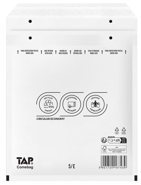 Umhüllung Tap Cerns -Air -Kissen NR15 100 Teile