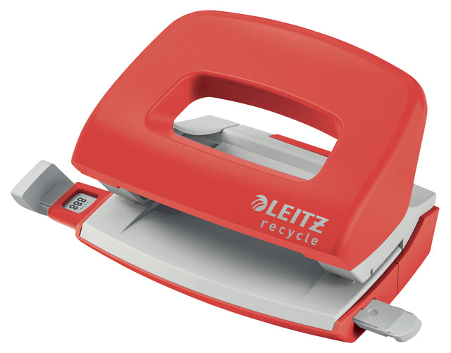 Perperorator Leitz Nexxt Recycle Mini 10 Blattrot rot