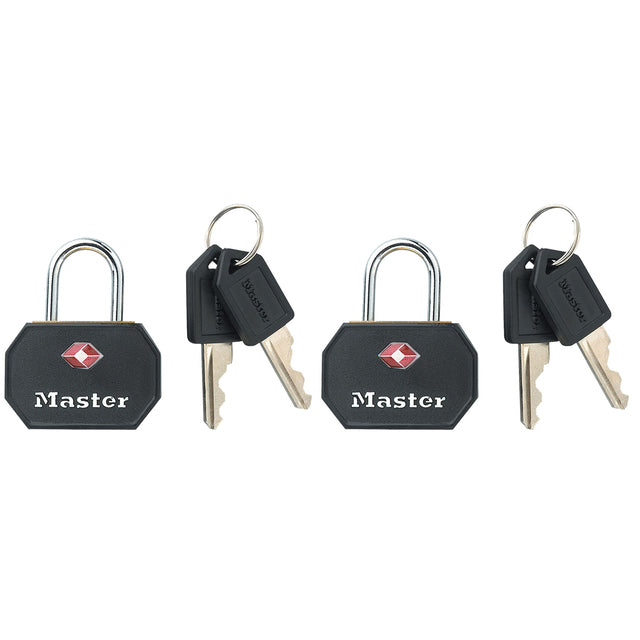 Handlot Masterlock 2 Wie -art -wartungswart Aluminium TSA Black 30 mm
