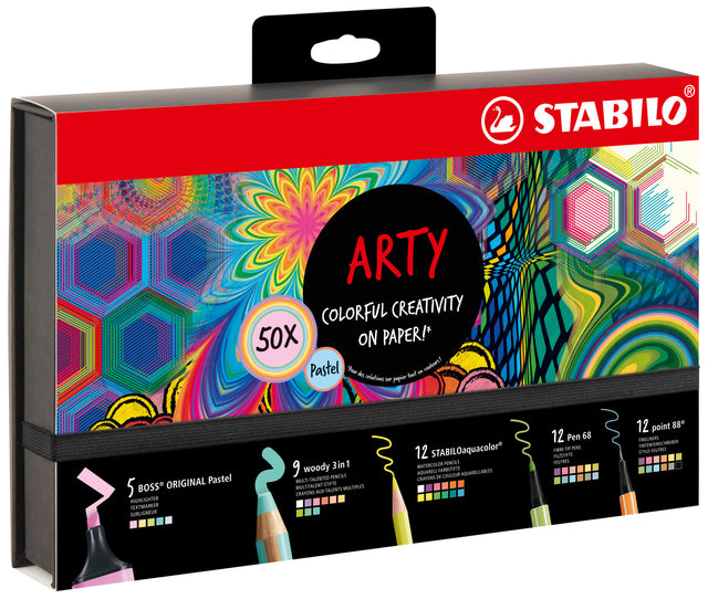 Stabilo Bunt Arty Creative Pastell Mix in Luxusbox