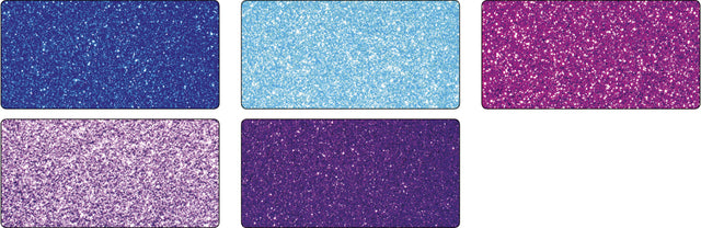 Glitzerkarton Folia 50x70 cm Pack mit 5 Farben Eis