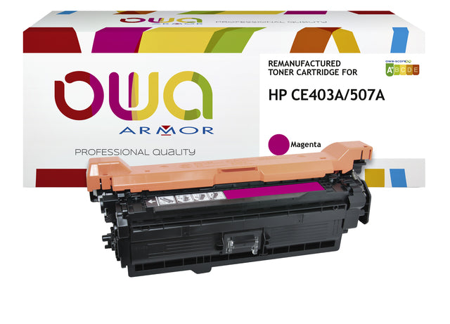 Tonercartridge Owa Alternative pour HP CE403A Red