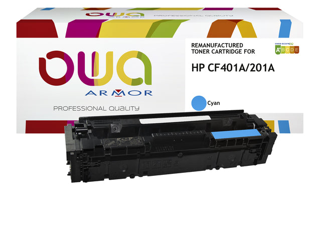 Tonercartridge OWA -Alternative für HP CF401A Blau
