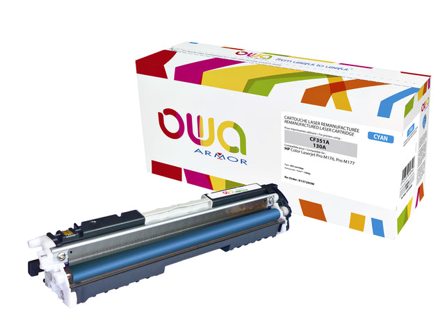 Tonercartridge OWA -Alternative für HP CF351A Blau