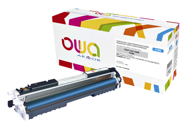 Tonercartridge OWA -Alternative für HP CE311A Blue