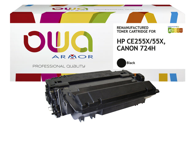 Tonercartridge OWA -Alternative für HP CE255X Schwarz