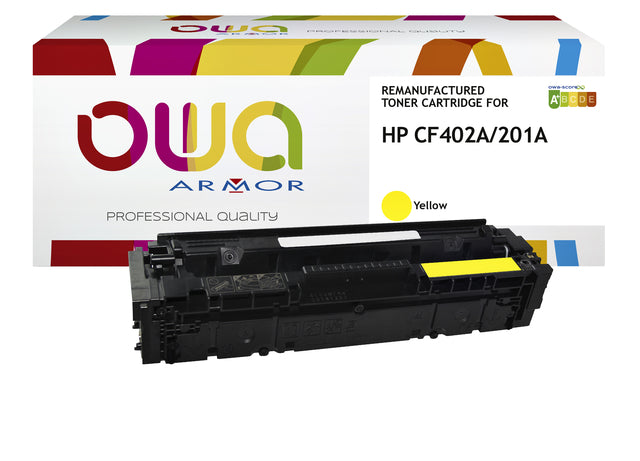 TonerCartridge Owa Alternative pour HP CF402A Geel
