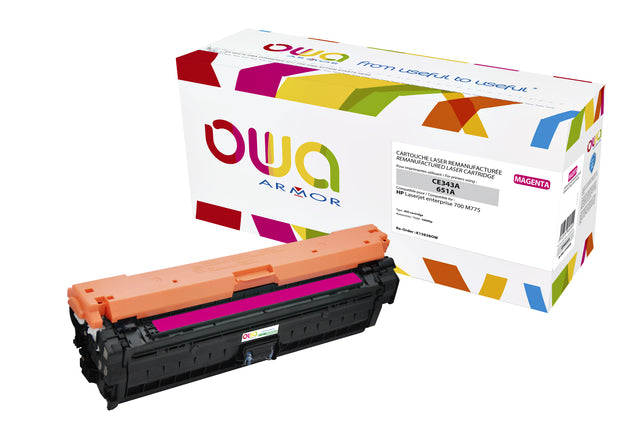 Tonercartridge OWA -Alternative für HP CE343A Rood