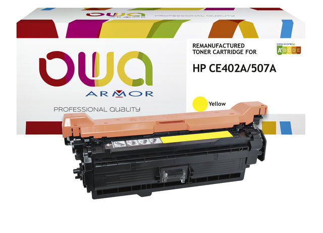 Tonercartridge OWA -Alternative für HP CE402A Geel
