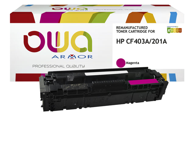 Tonercartridge OWA -Alternative für HP CF403A -Rot