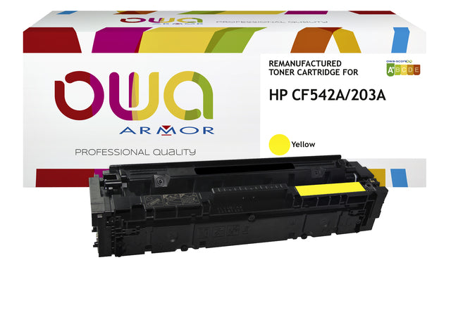 Tonercartridge OWA -Alternative für HP CF542A Geel