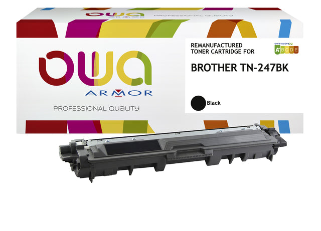 Tonercartridge OWA Alternative für Bruder TN-247BK Schwarz