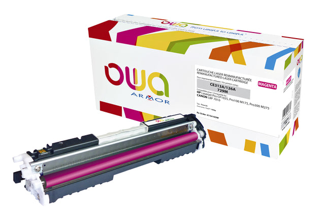 Tonercartridge OWA -Alternative für HP CE313A Rood
