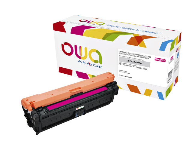 Tonercartridge OWA -Alternative für HP CE743A Rood