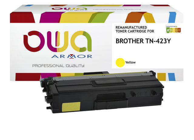 Tonercartridge OWA Alternative für Bruder TN-423y Geel