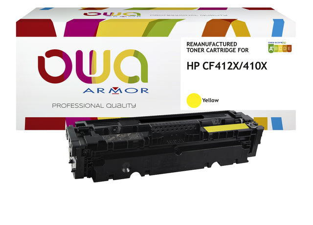 Tonercartridge OWA -Alternative für HP CF412X Gelb