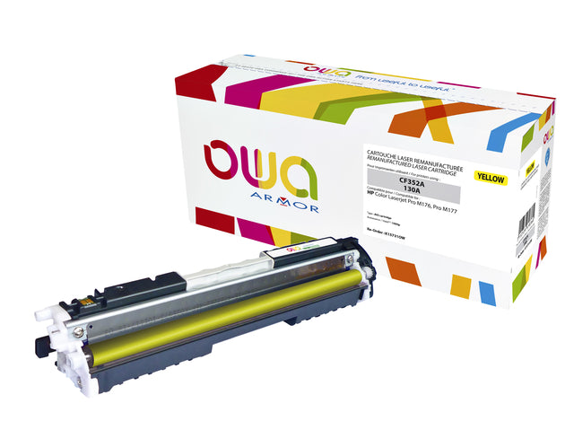 Tonercartridge OWA -Alternative für HP CF352A Geel