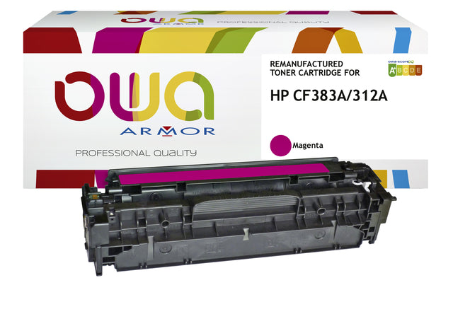Tonercartridge OWA -Alternative für HP CF383A -Rot