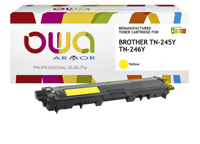 Tonercartridge OWA Alternative für Bruder TN-2445y Geel