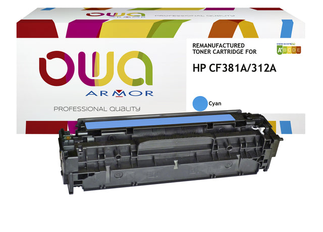 Tonercartridge OWA -Alternative für HP CF381A Blau