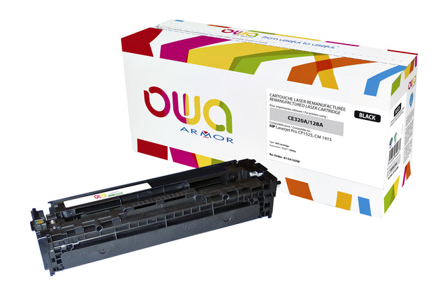 Tonercartridge OWA Alternative für HP CE320A Schwarz