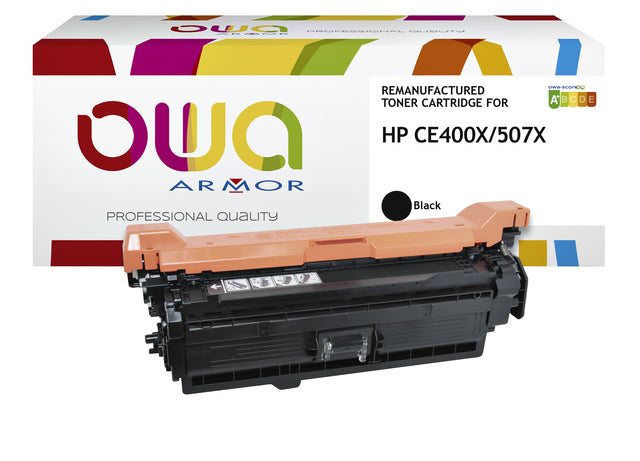 Tonercartridge OWA -Alternative für HP CE400X Schwarz