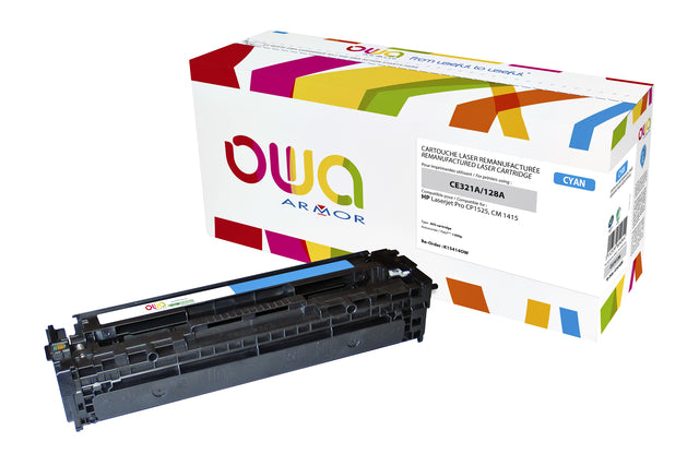 Tonercartridge OWA -Alternative für HP CE321A Blau