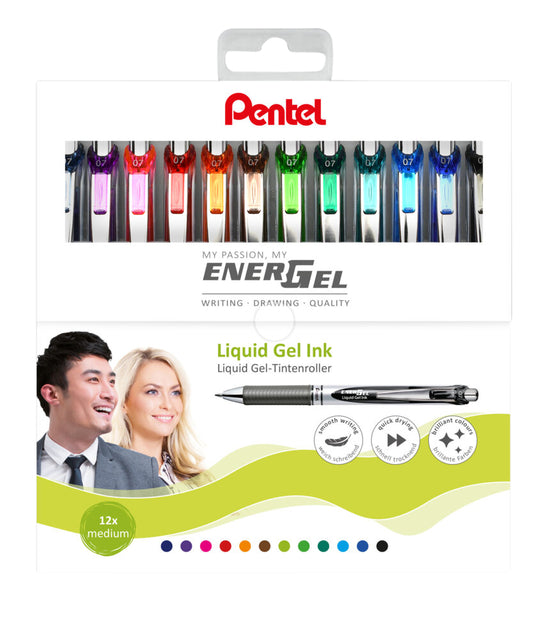 Gelschreiber Pentel Energel BL77 0,4 mm Gehäuse 12 kl | Karton mit 12 Stück