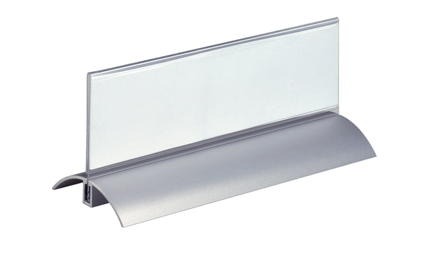 Robuster Tisch-Namensschild-Präsentator 61 x 210 mm | Karton mit 2 Stück