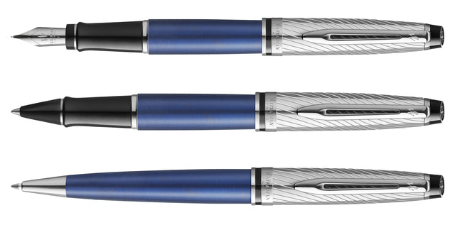 Kugelschreiber Waterman Expert Metallic ct mittelblau | 1 Stück