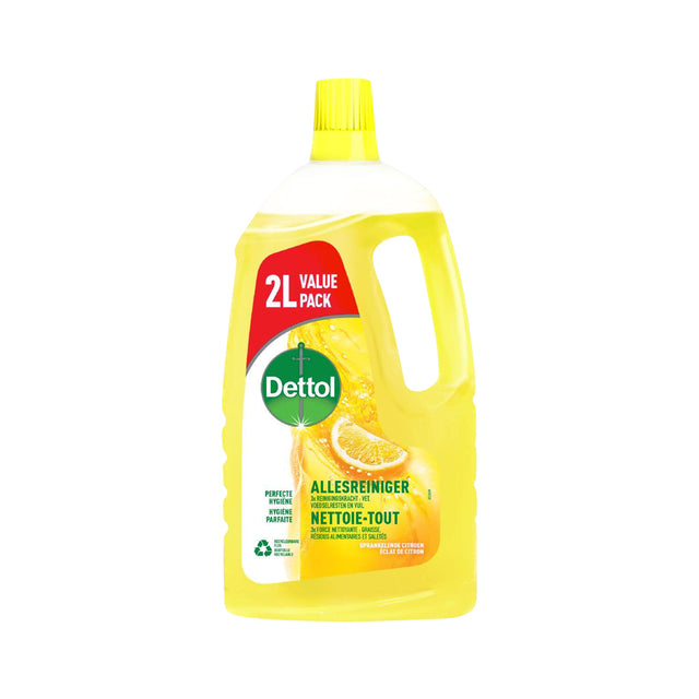 Allzweckreiniger Dettol Sparkling Lemon 2l | Flasche mit 2 Litern