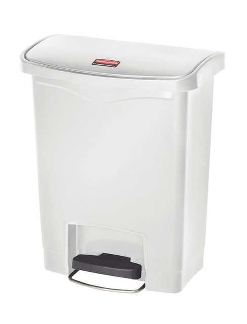 Treteimer Rubbermaid Slim Jim Step on 30l weiß | 1 Stück