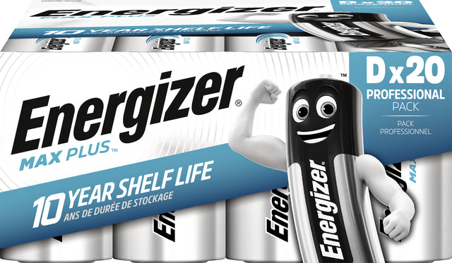 Energizer - Batterie Max Plus D Alkaline 20st