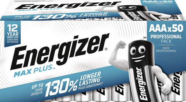 Energizer - Batterie Max Plus AAA Alkaline 50st